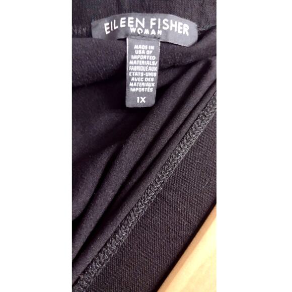 Eileen Fisher Woman Basic Black Skirt Plus Size 1X Gothcore Officecore Corpcore - Picture 7 of 10